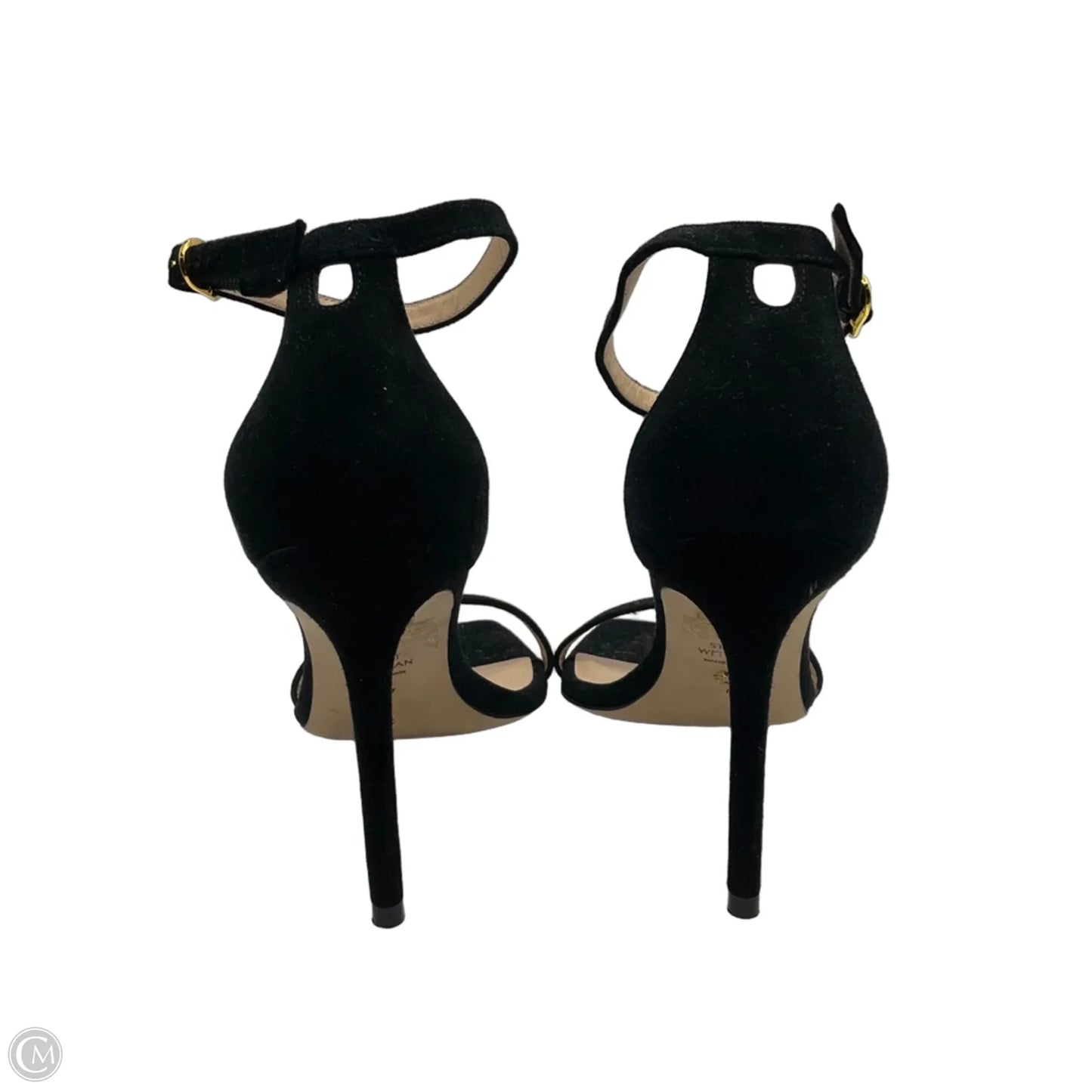 Sandals Designer By Stuart Weitzman In Black, Size: 8