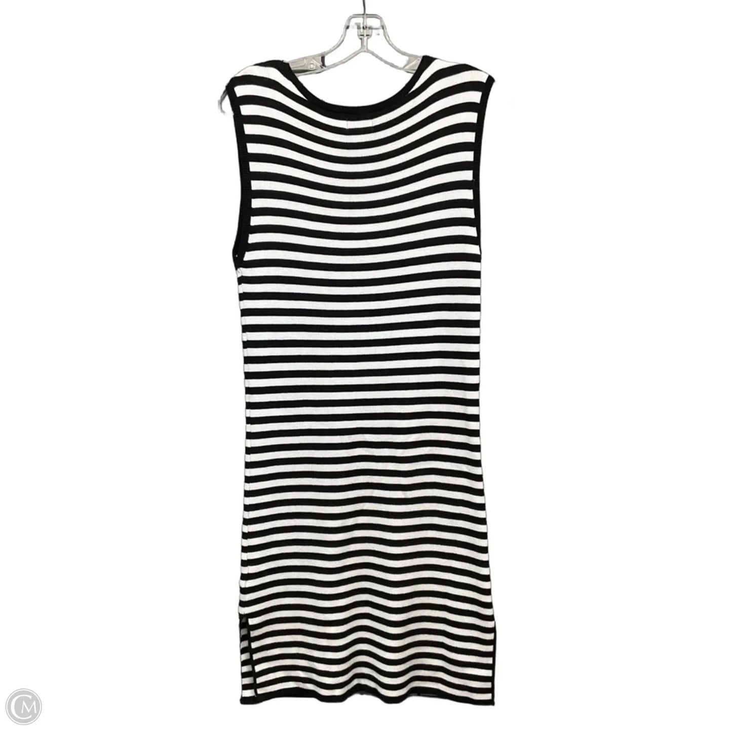 Dress Casual Midi By Nicole Miller In Striped Pattern, Size: M