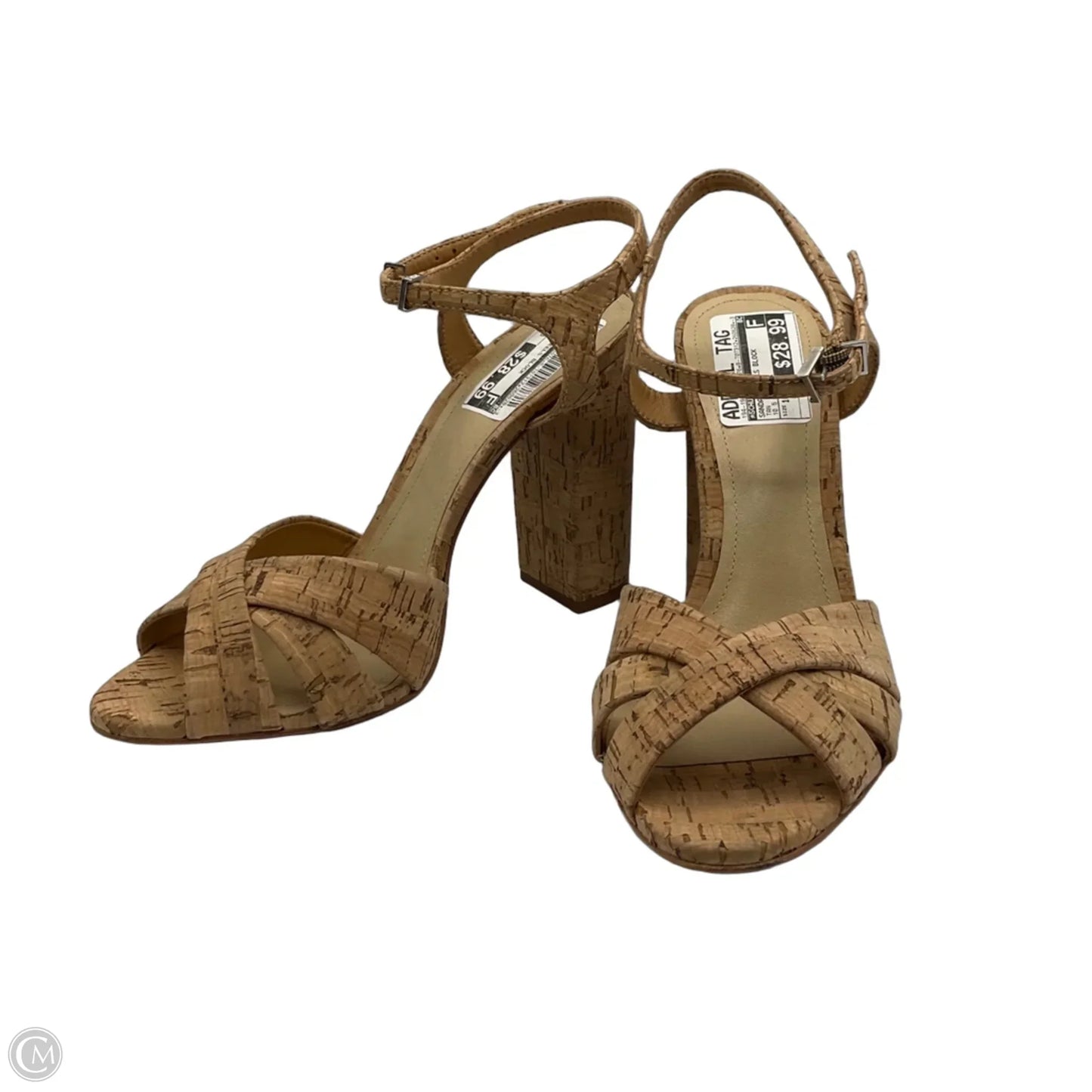 Sandals Heels Block By Schutz In Tan, Size: 10.5