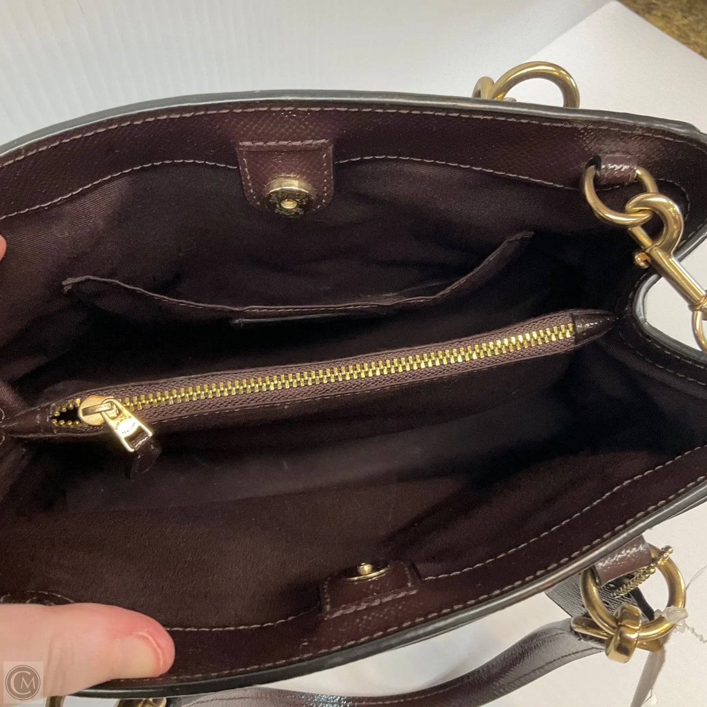 Crossbody Designer By Coach, Size: Medium