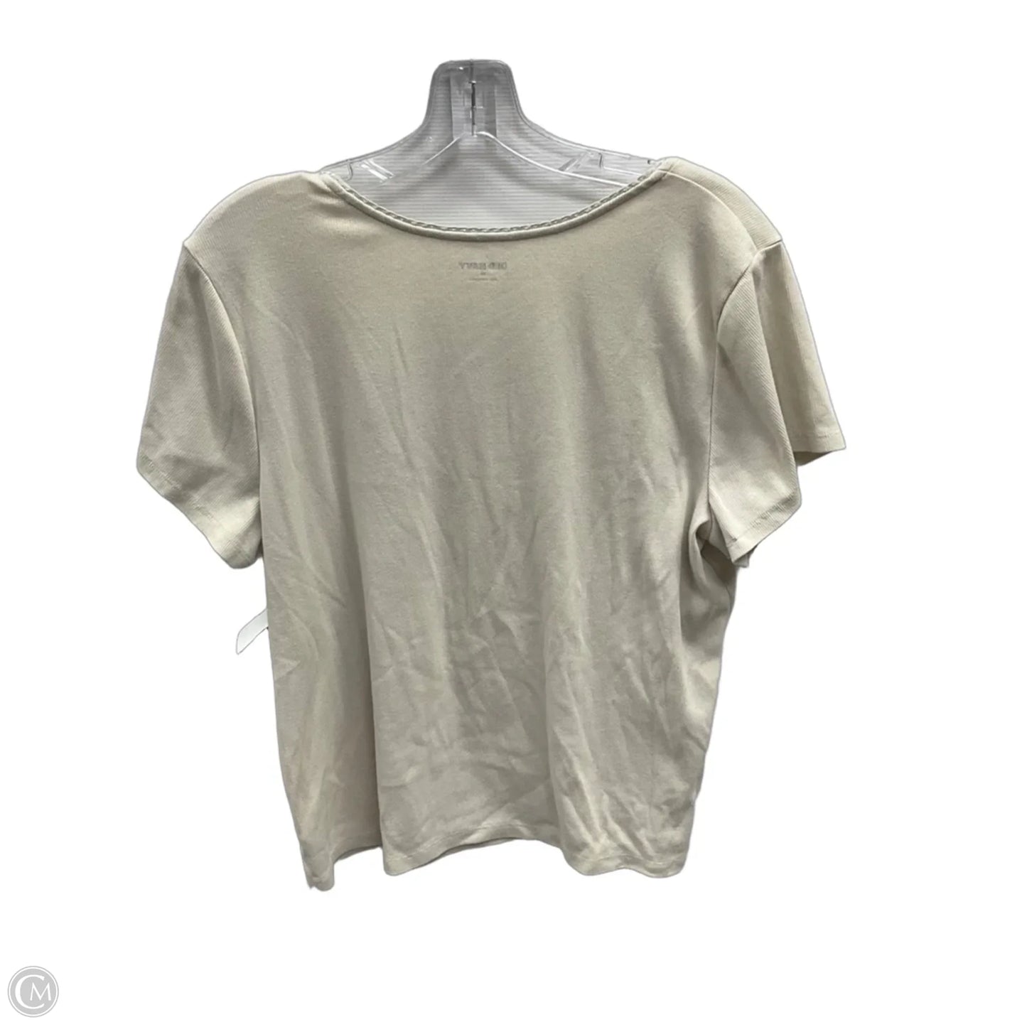 Top Short Sleeve By Old Navy In Beige, Size: 3x