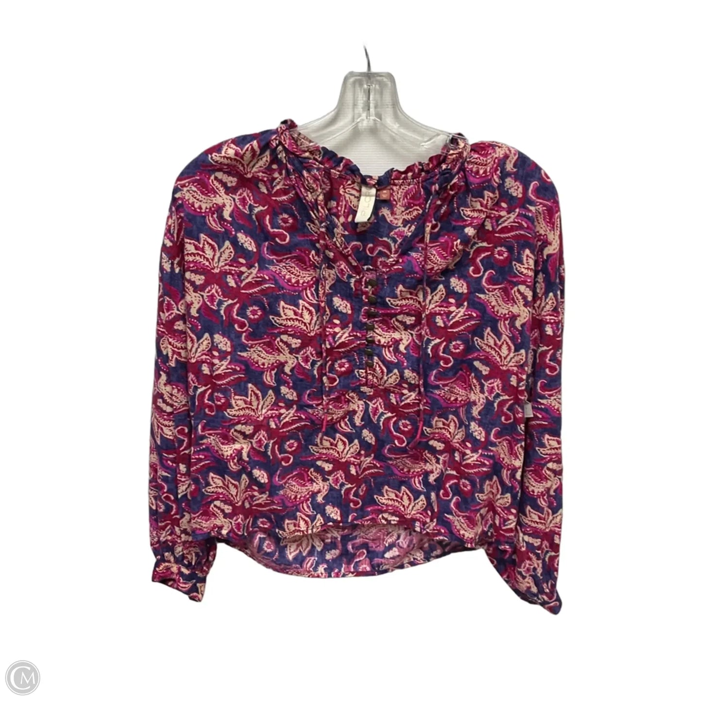 Top Long Sleeve By Pilcro In Floral Print, Size: Xs