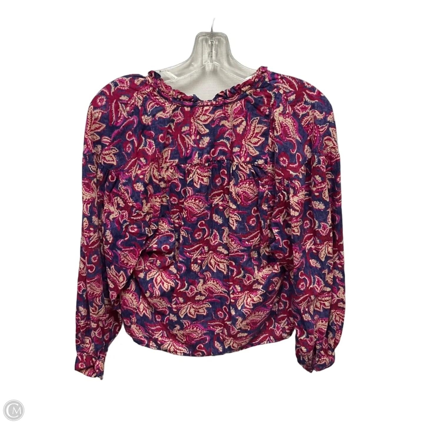 Top Long Sleeve By Pilcro In Floral Print, Size: Xs