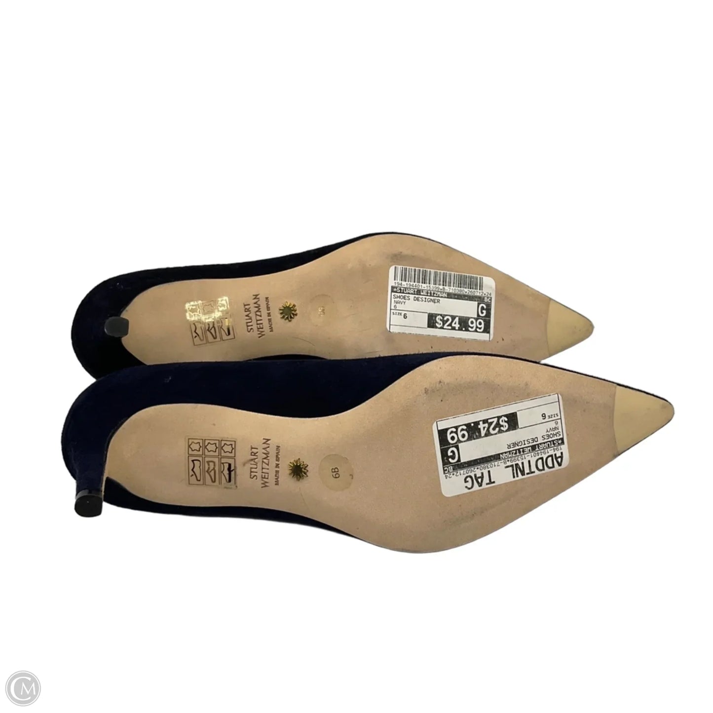 Shoes Designer By Stuart Weitzman In Navy, Size: 6