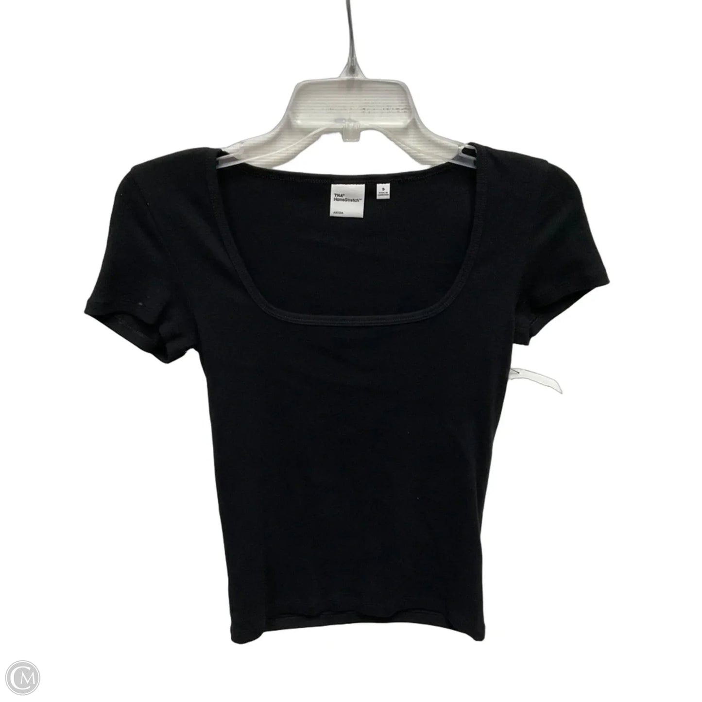 Top Short Sleeve By Tna In Black, Size: S