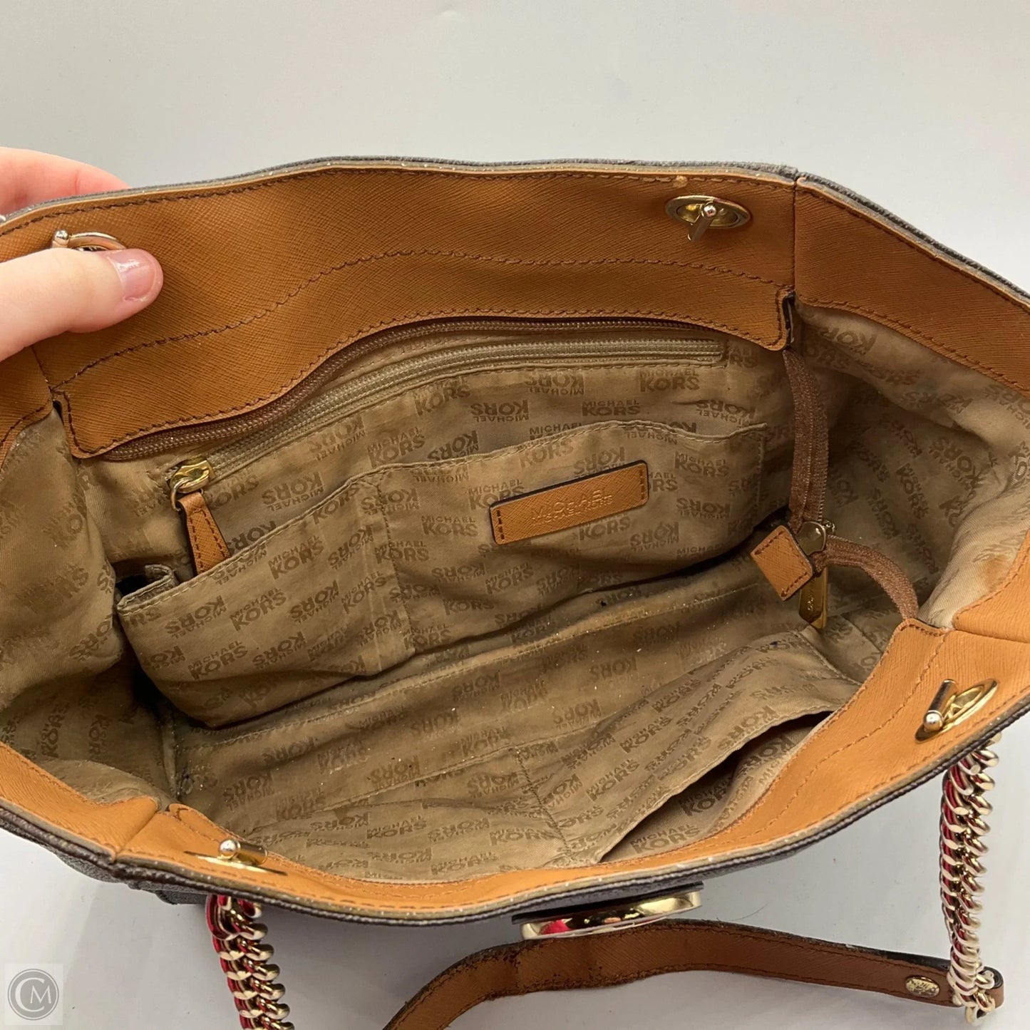 Handbag Designer By Michael Kors, Size: Large