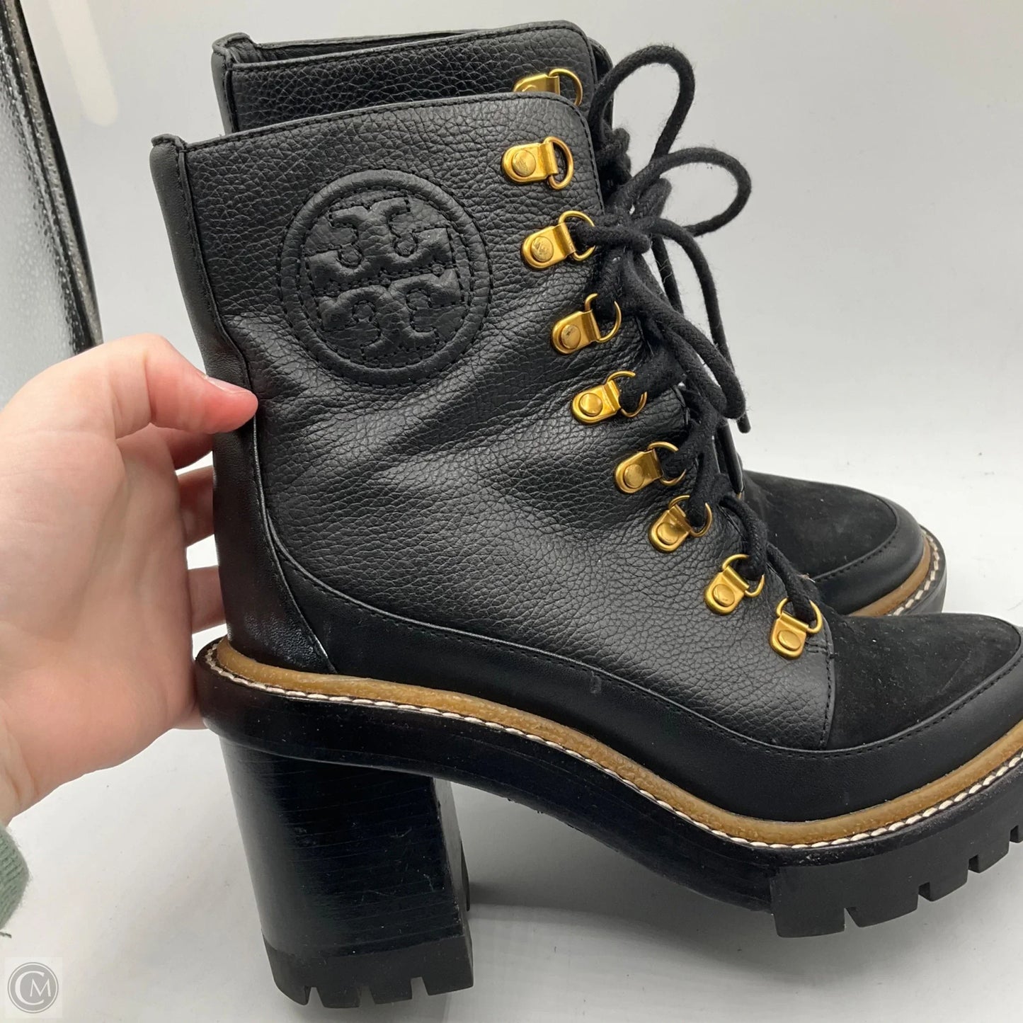 Boots Designer By Tory Burch In Black, Size: 5.5