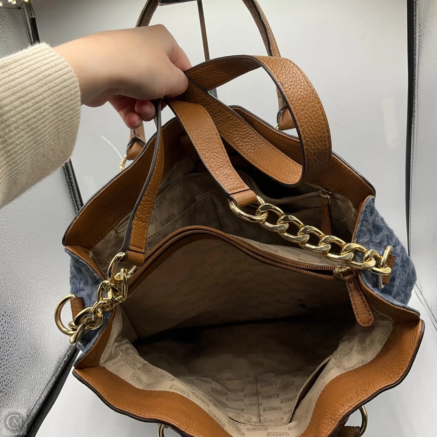 Handbag Designer By Michael Kors, Size: Large