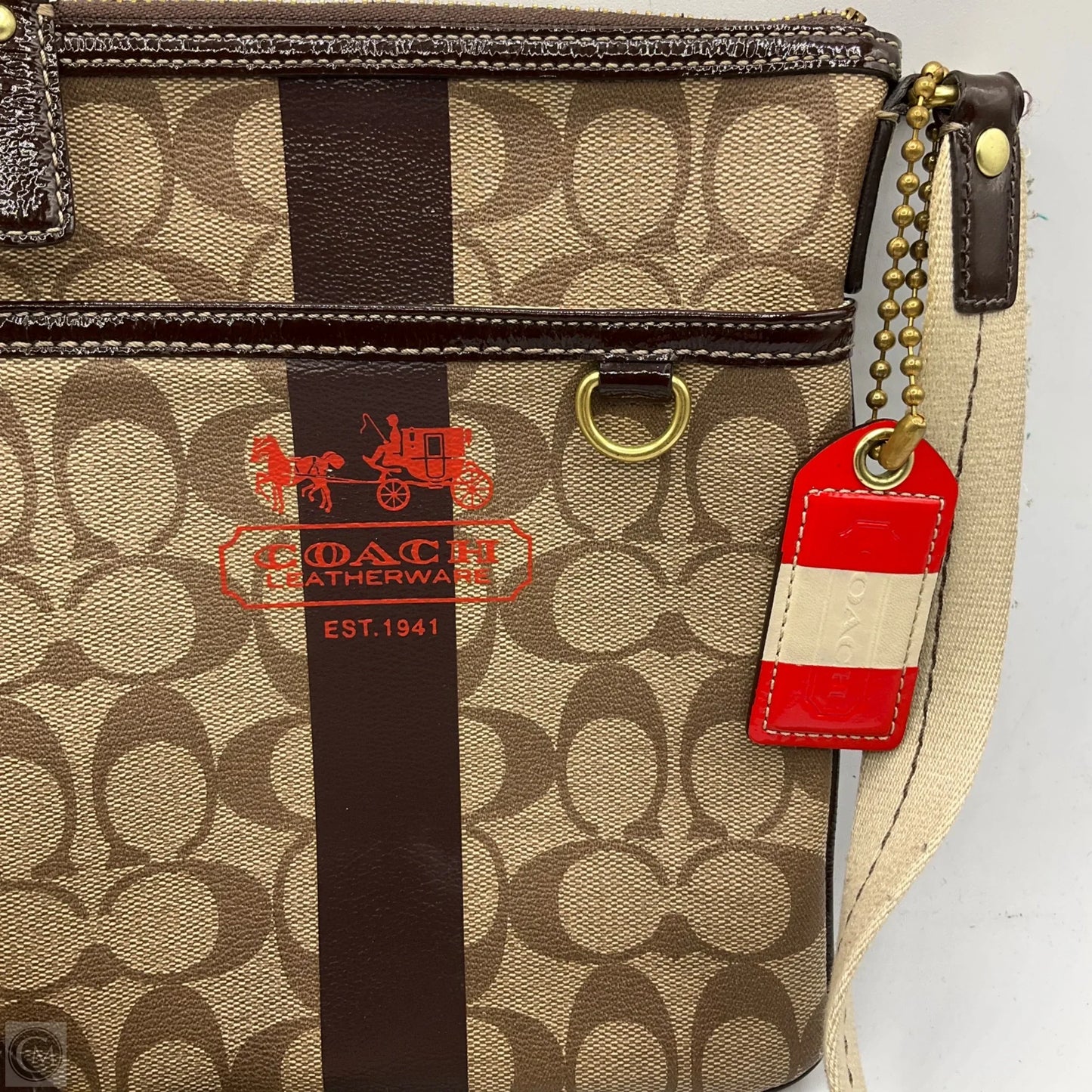 Crossbody Designer By Coach, Size: Medium