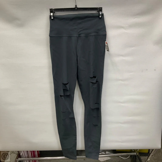 Athletic Leggings By Alo In Grey, Size: S