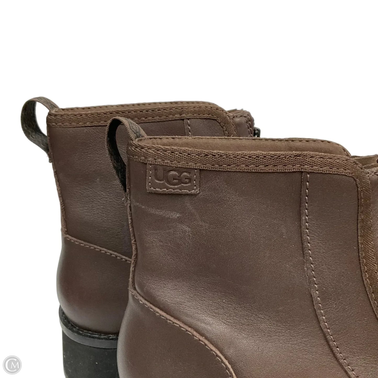 Boots Designer By Ugg In Brown, Size: 8