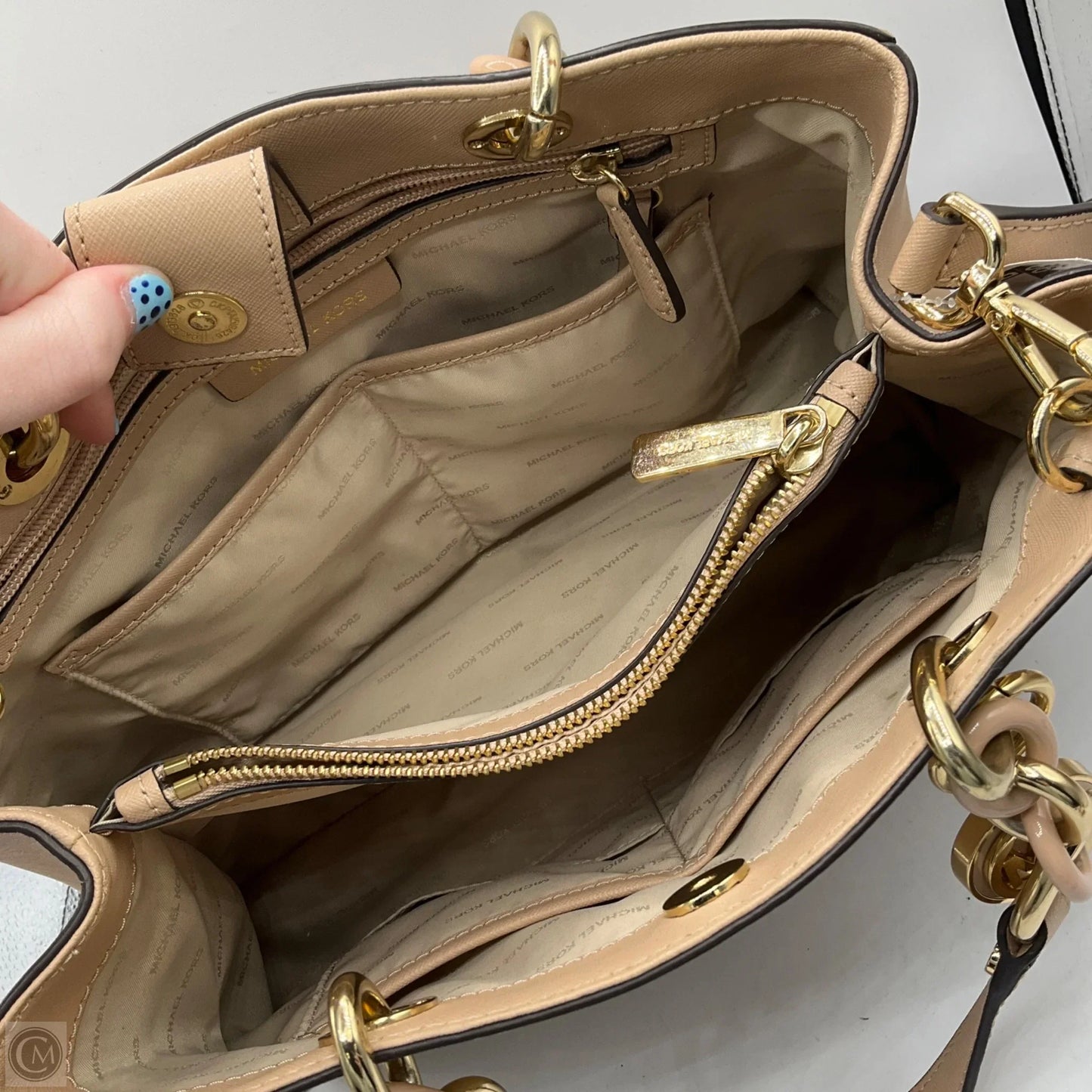 Handbag Designer By Michael Kors, Size: Large