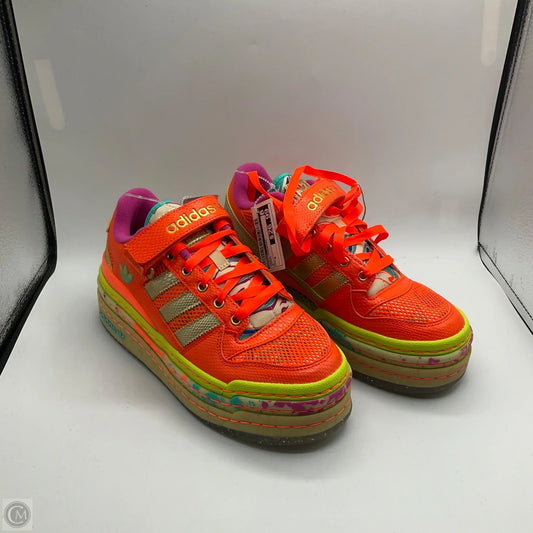 Shoes Sneakers By Adidas In Orange, Size: 8