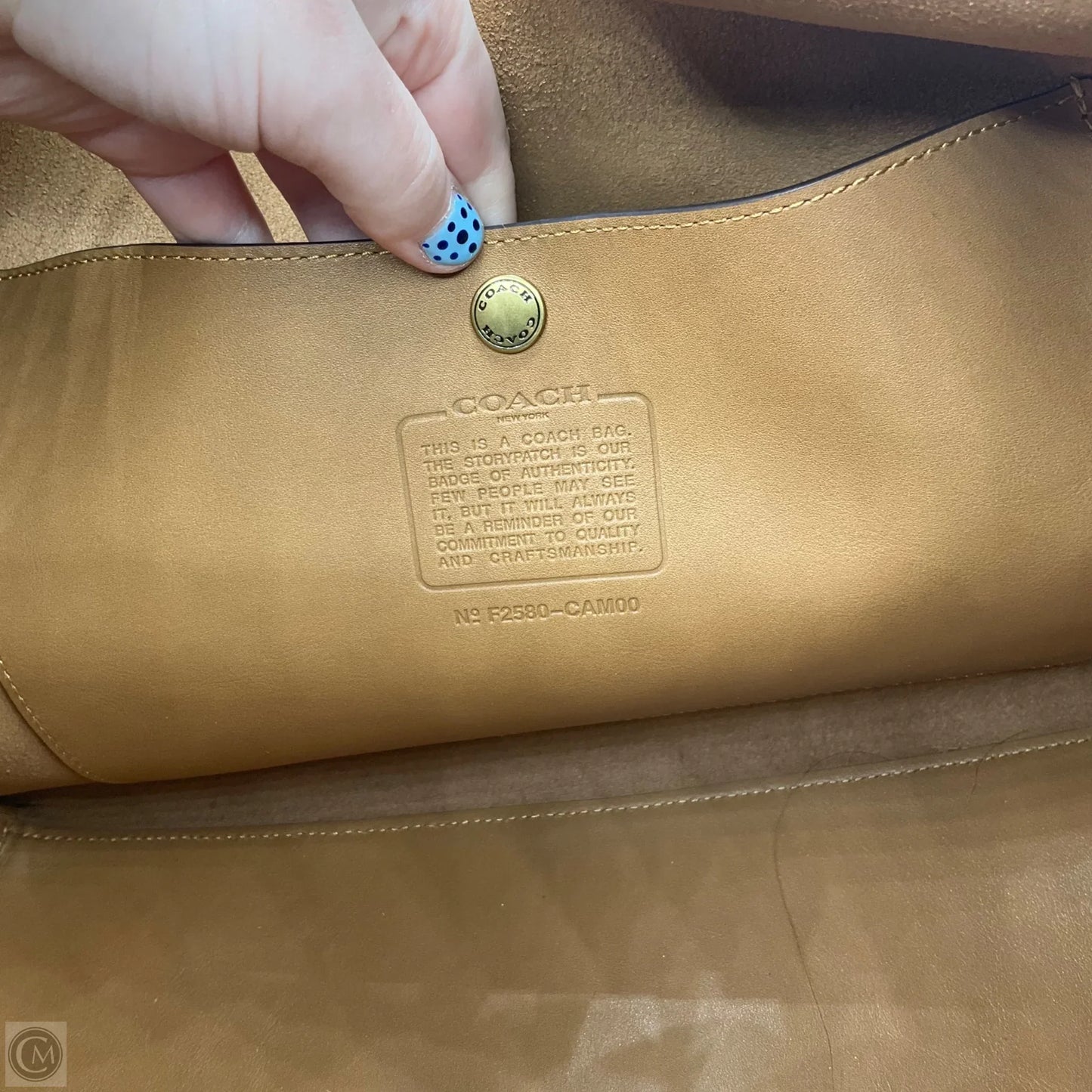 Handbag Designer By Coach, Size: Large