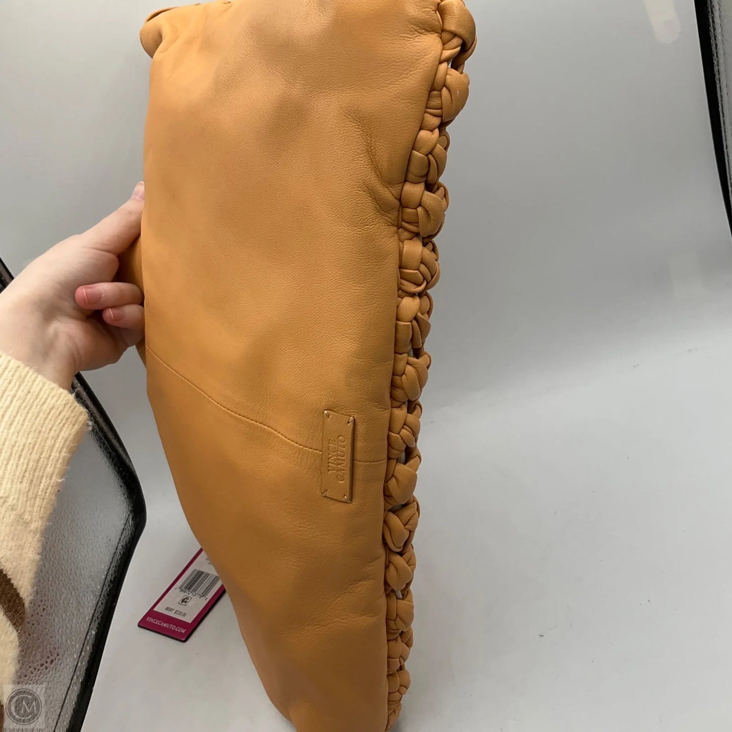 Handbag Leather By Vince Camuto, Size: Medium