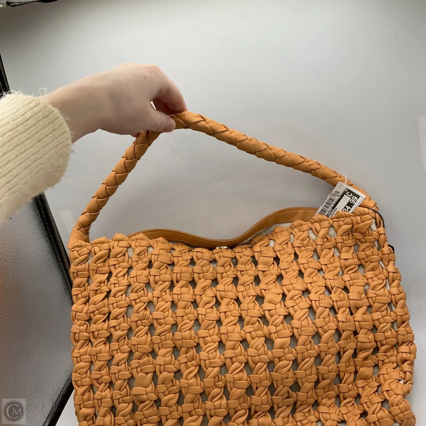 Handbag Leather By Vince Camuto, Size: Medium