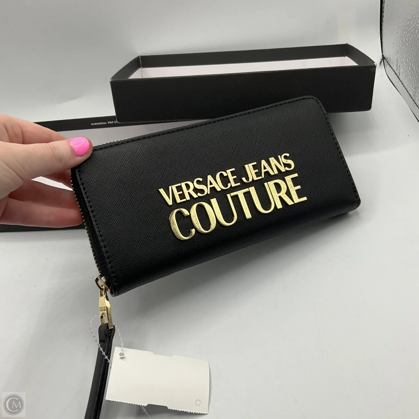 Wallet Luxury Designer By Versace, Size: Large