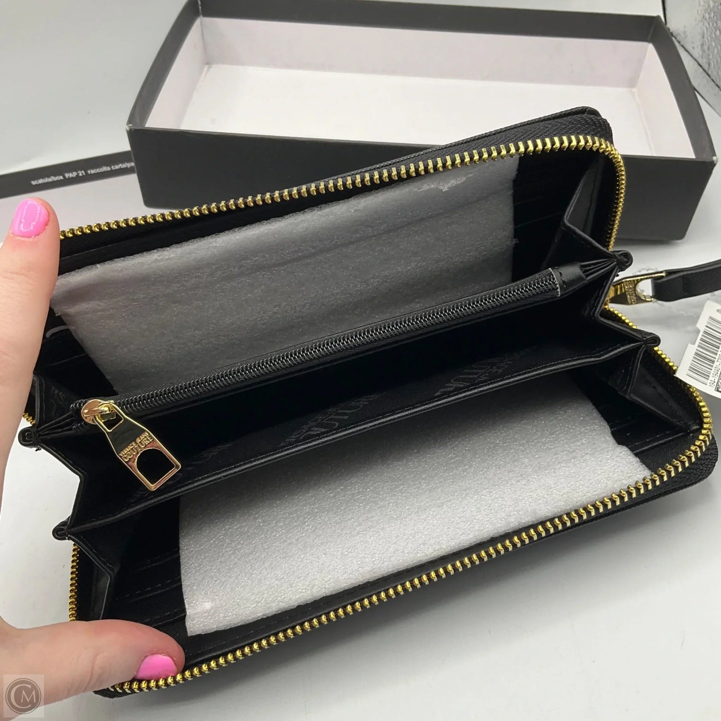 Wallet Luxury Designer By Versace, Size: Large