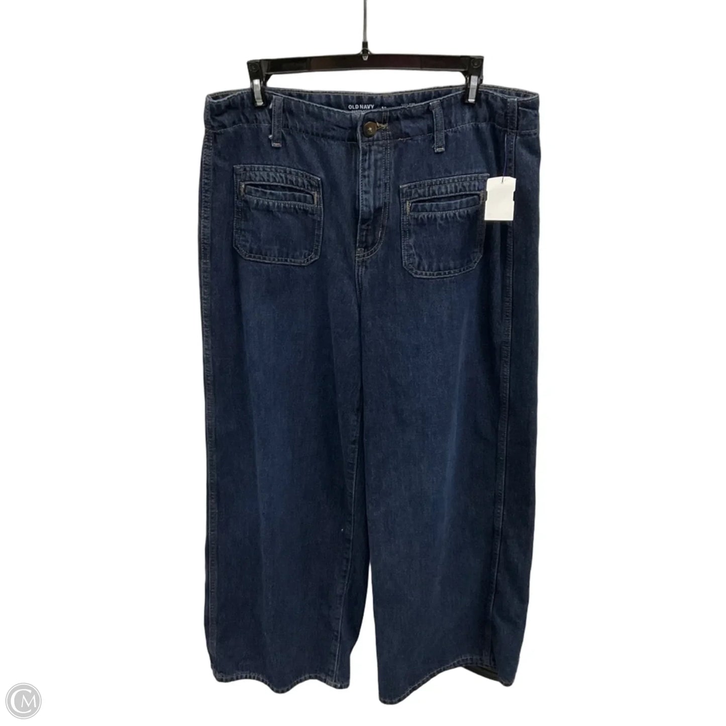 Jeans Wide Leg By Old Navy In Blue Denim, Size: 10