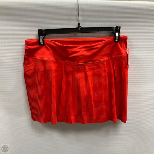 Athletic Skort By Lululemon In Red, Size: 8