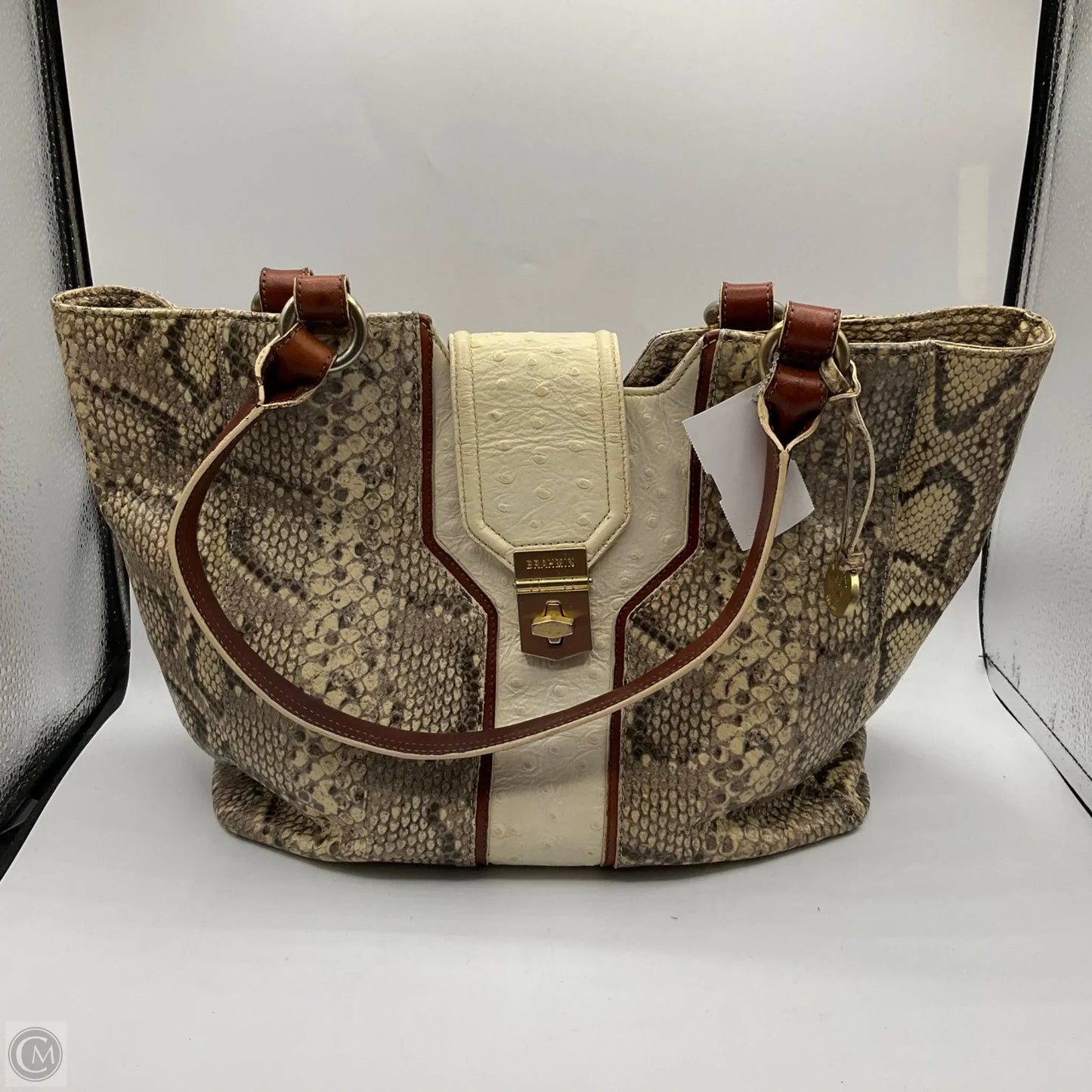 Handbag Designer By Brahmin, Size: Medium