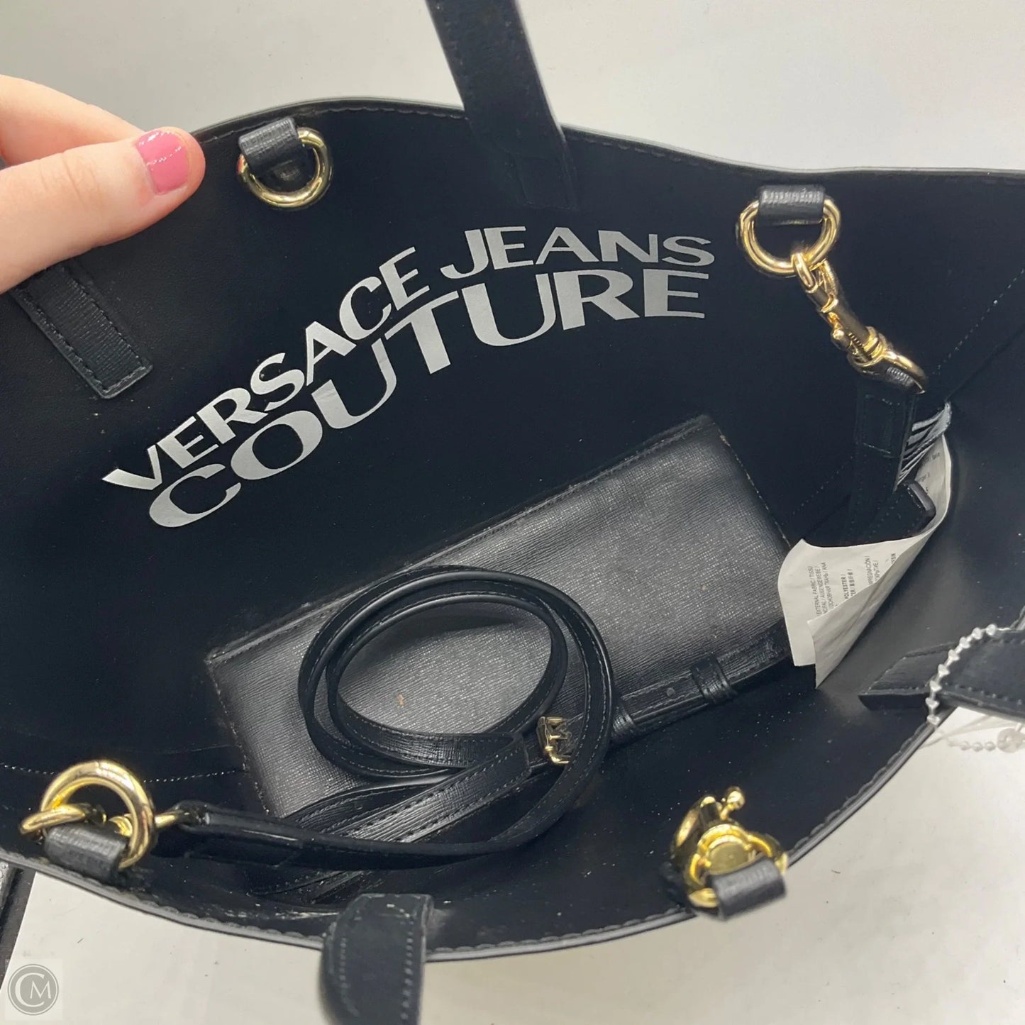 Handbag Luxury Designer By Versace, Size: Medium