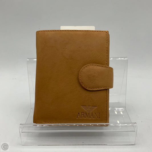 Wallet Luxury Designer By Armani, Size: Medium