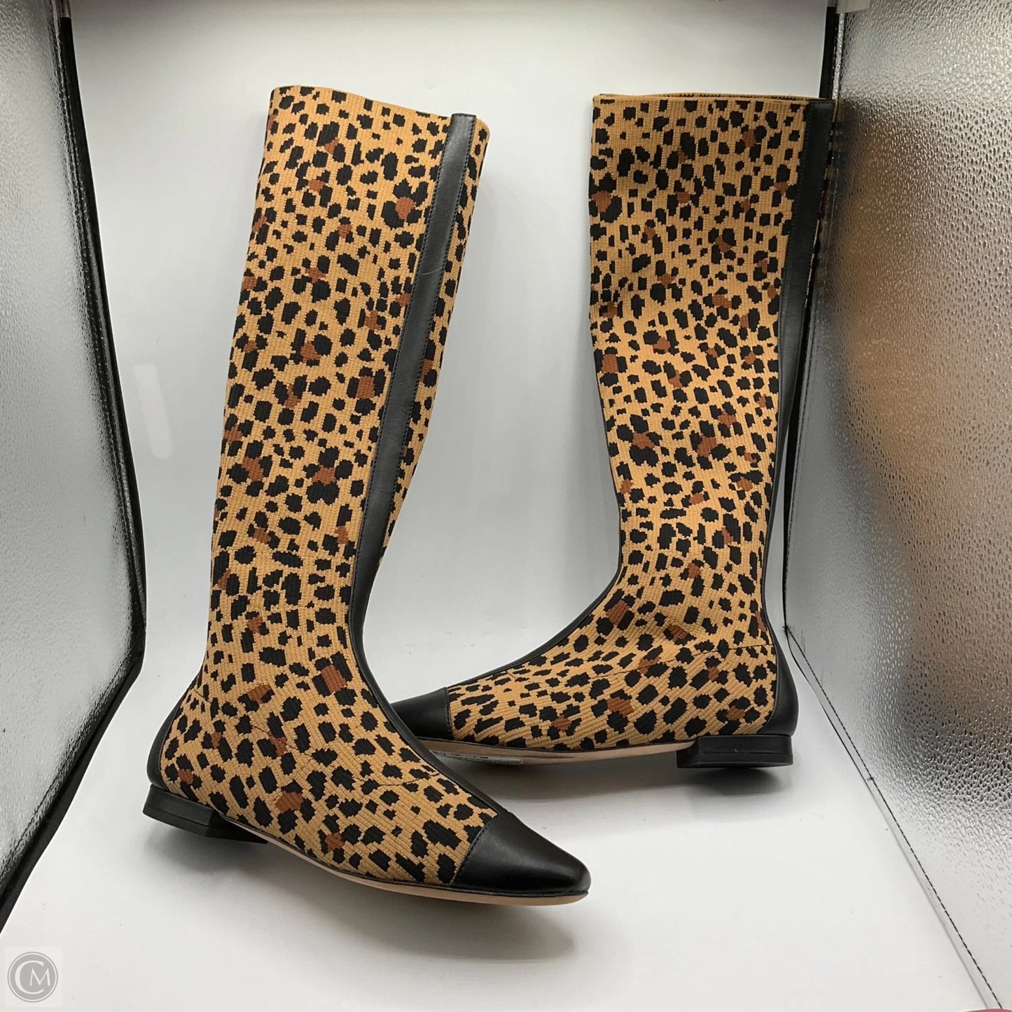 Boots Designer By Kate Spade In Animal Print, Size: 7.5
