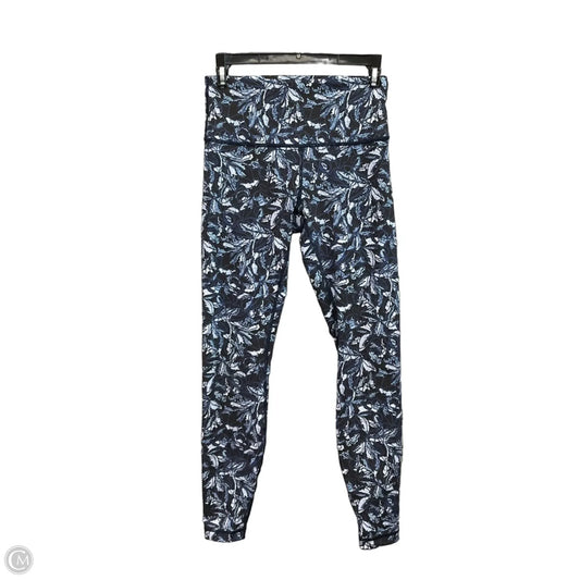 Athletic Leggings By Lululemon In Black & Blue, Size: 6