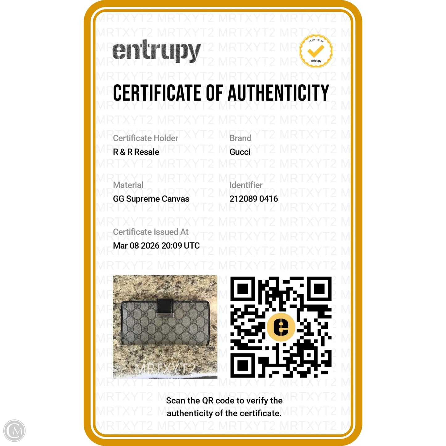 Wallet Luxury Designer By Gucci, Size: Large