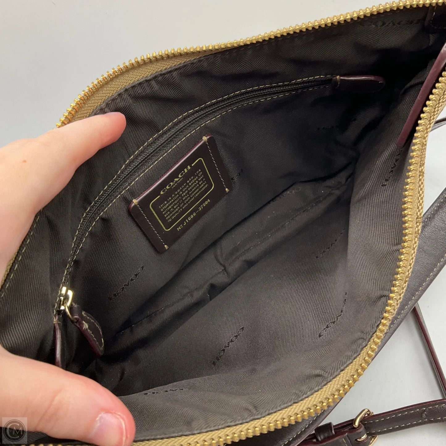 Handbag Designer By Coach, Size: Small