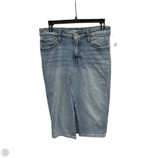 Skirt Midi By Lucky Brand In Blue Denim, Size: 2