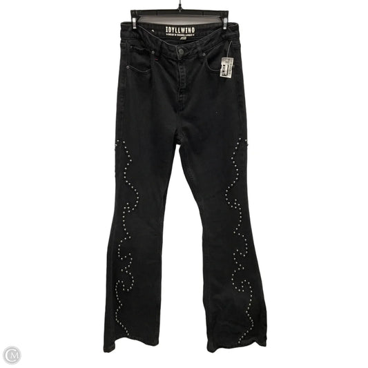 Jeans Flared By Idyllwind In Black Denim, Size: 8
