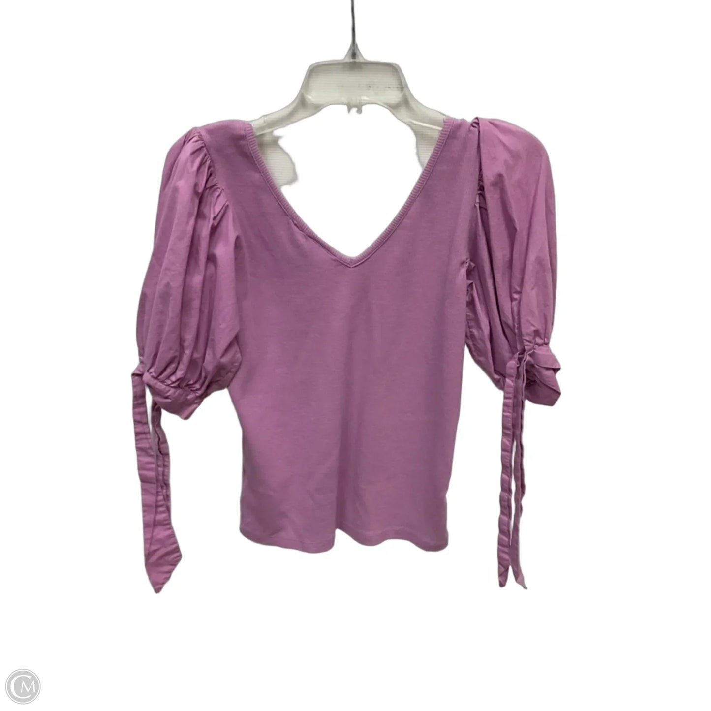 Top Short Sleeve By Anthropologie In Purple, Size: Xs