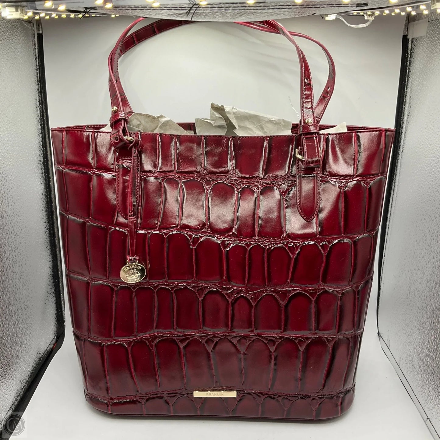 Handbag Designer By Brahmin, Size: Large