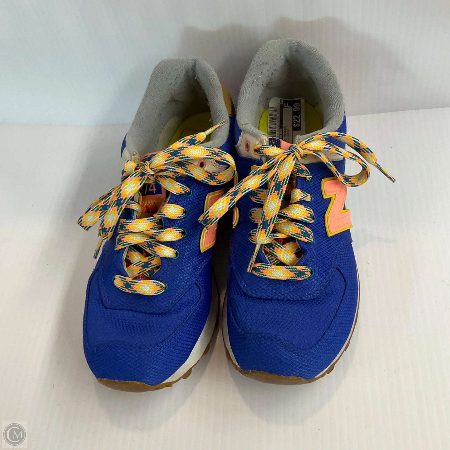 Shoes Sneakers By New Balance In Blue & Orange, Size: 7