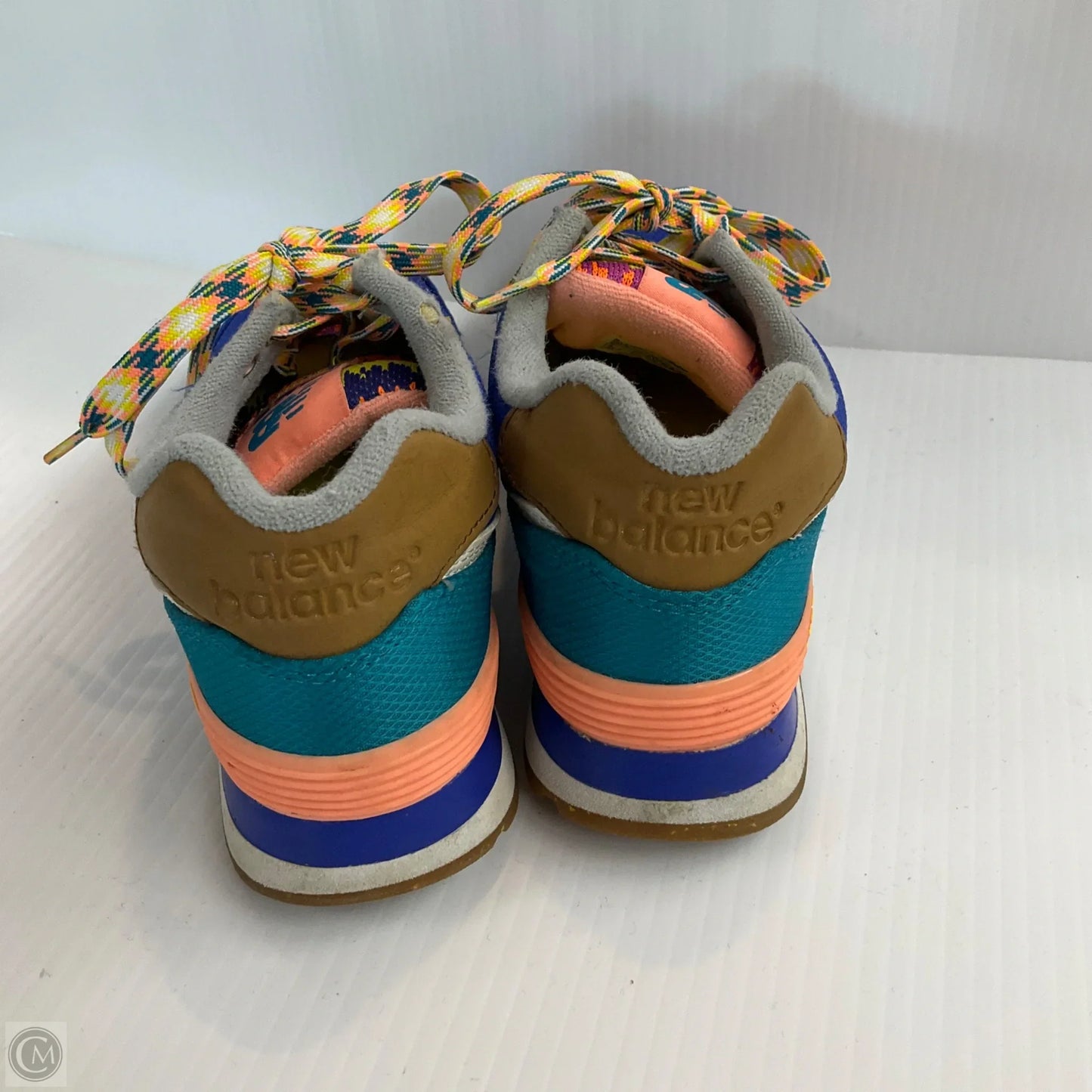Shoes Sneakers By New Balance In Blue & Orange, Size: 7