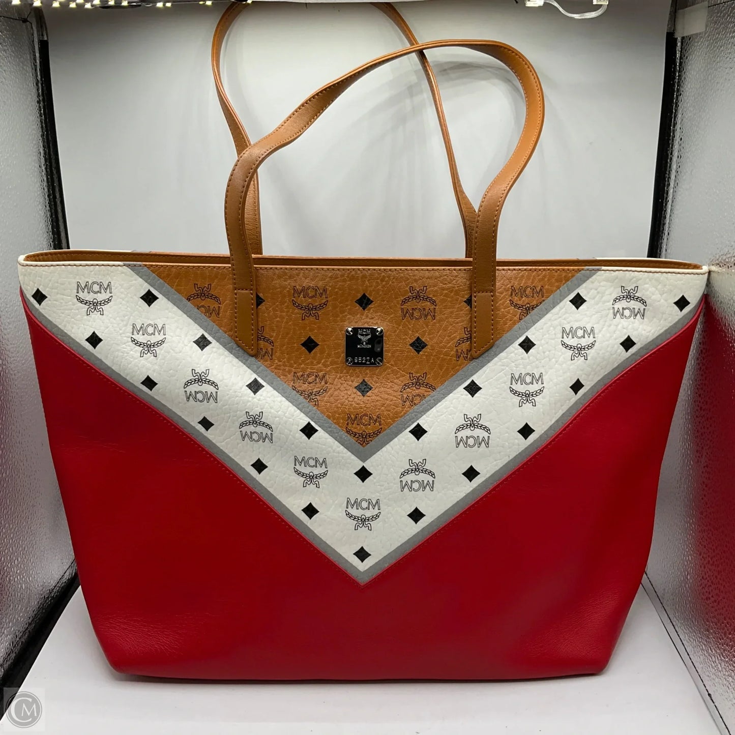 Handbag Luxury Designer By Mcm, Size: Large