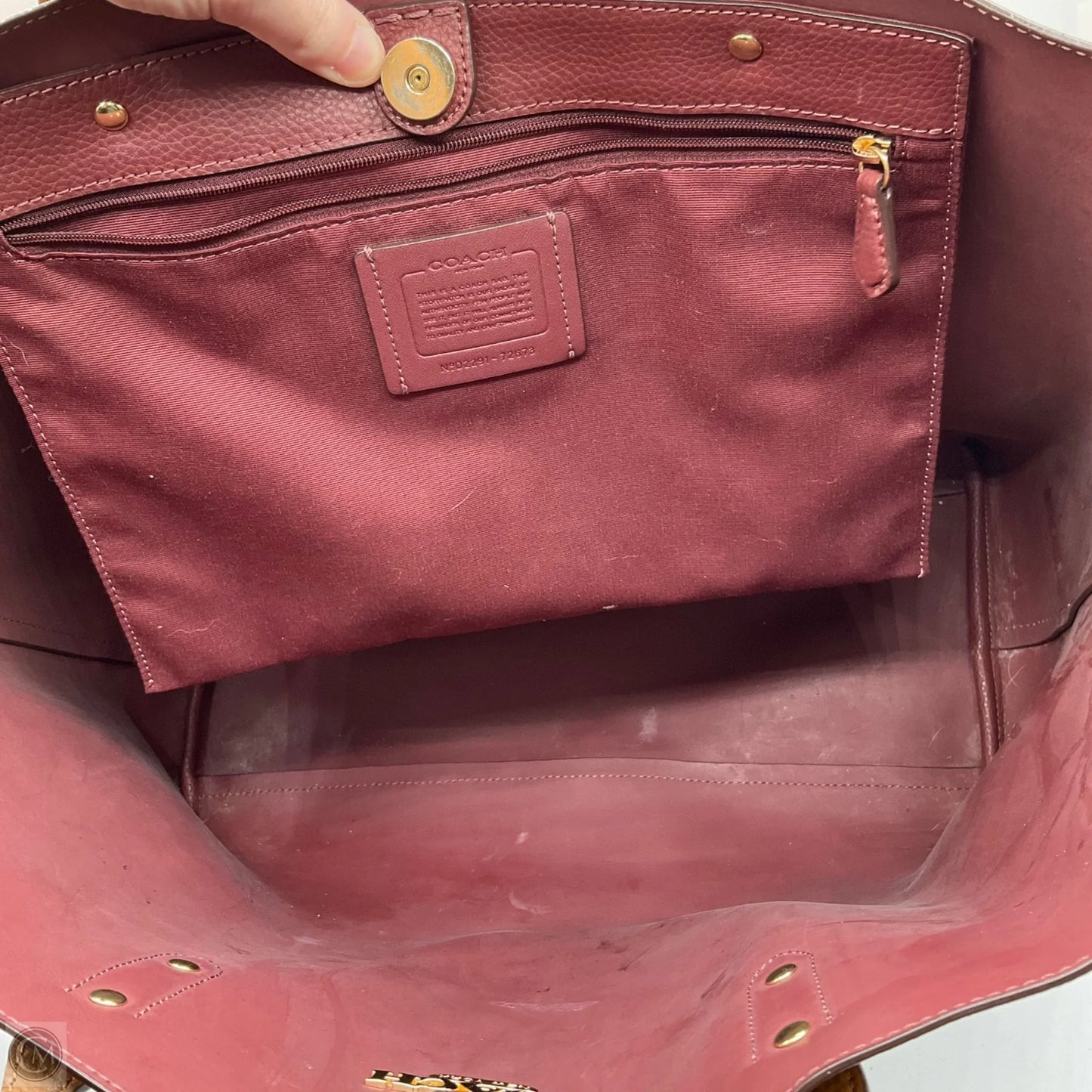 Handbag Designer By Coach, Size: Large