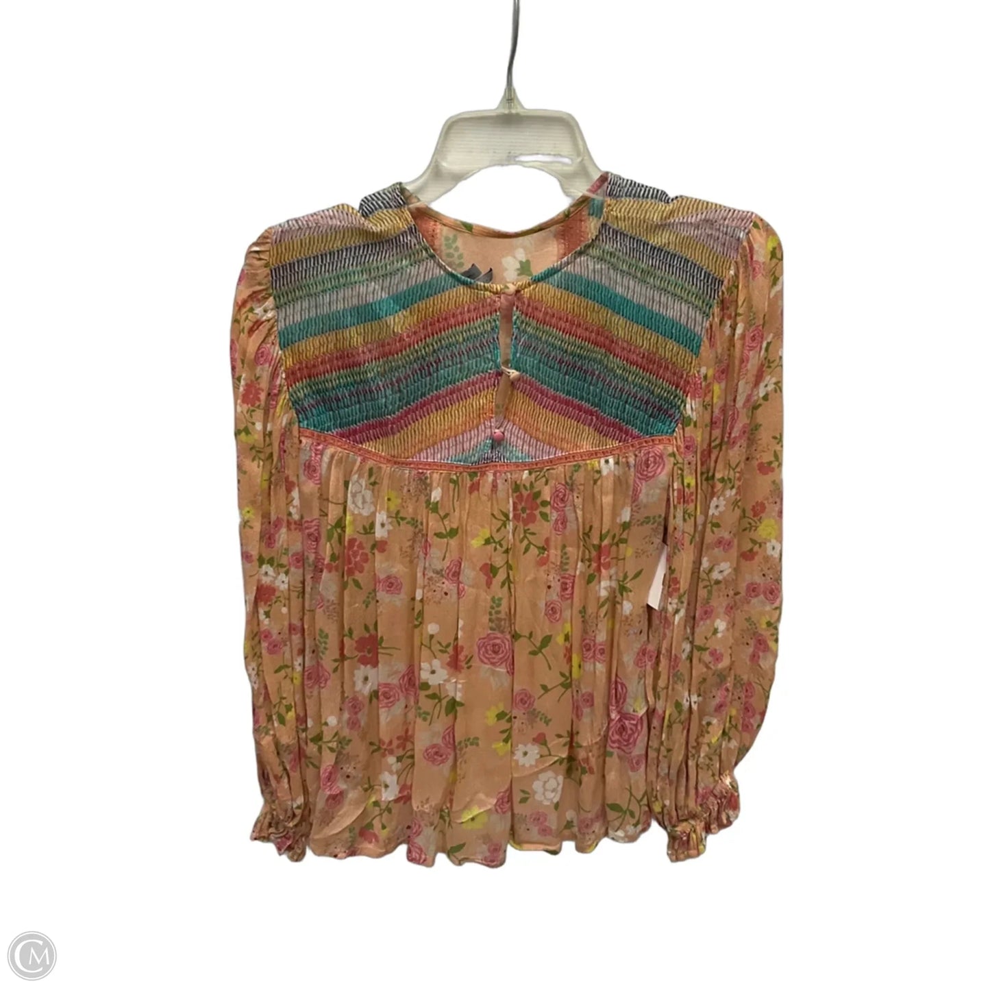 Top Long Sleeve By Bl-nk In Floral Print, Size: S