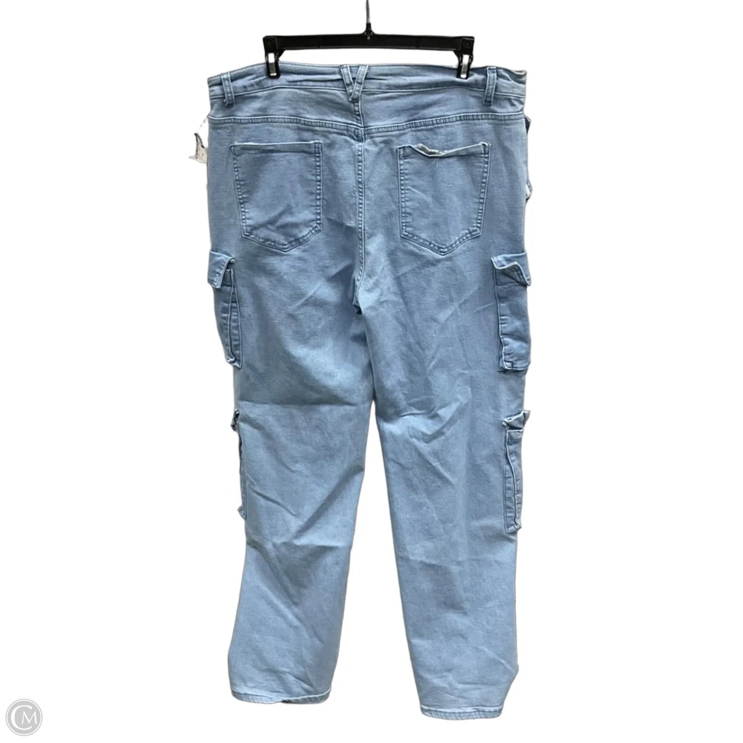Jeans Wide Leg By Daisy Fuentes In Blue Denim, Size: 2x