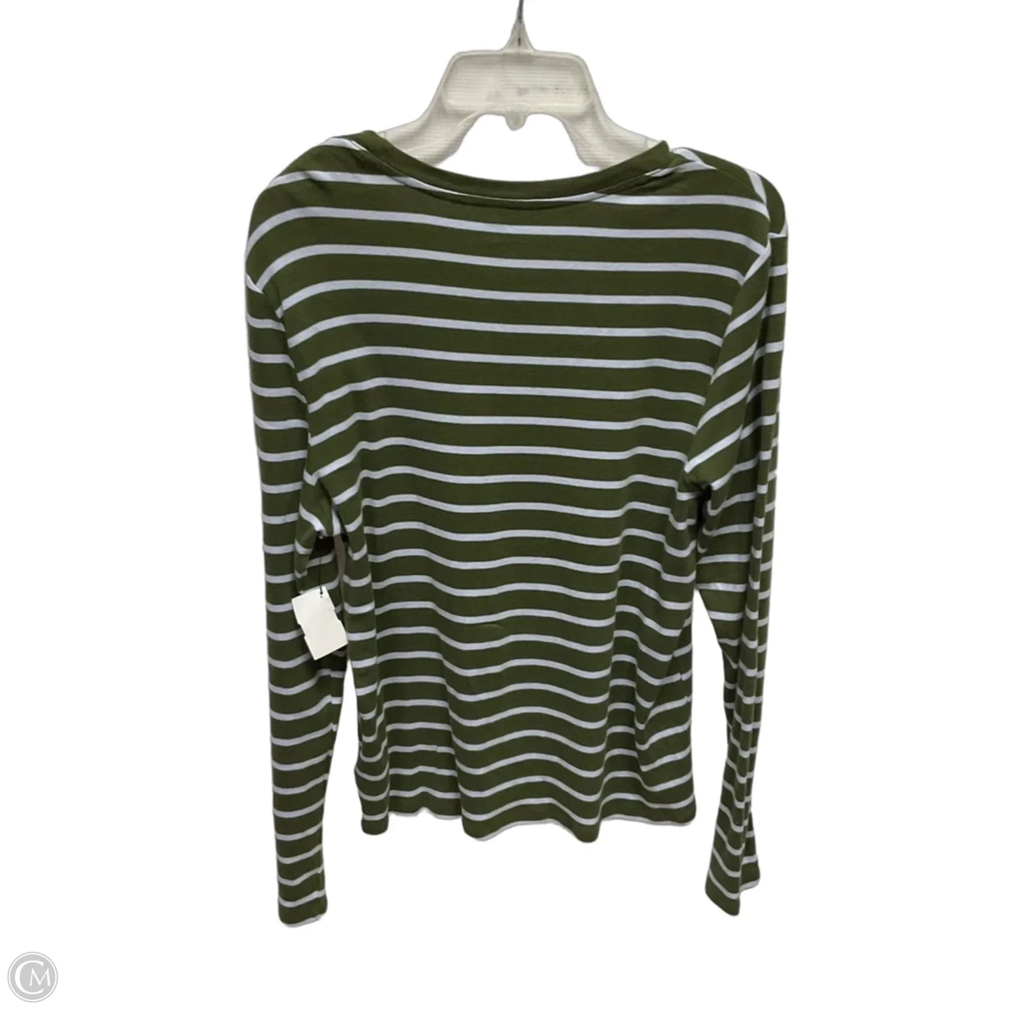 Top Long Sleeve Basic By Gap In Striped Pattern, Size: Xl