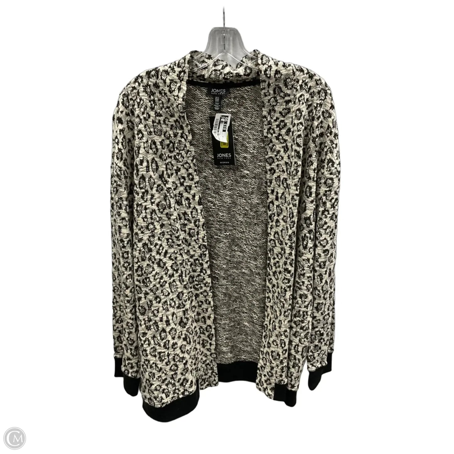Cardigan By Jones And Co In Animal Print, Size: 2x