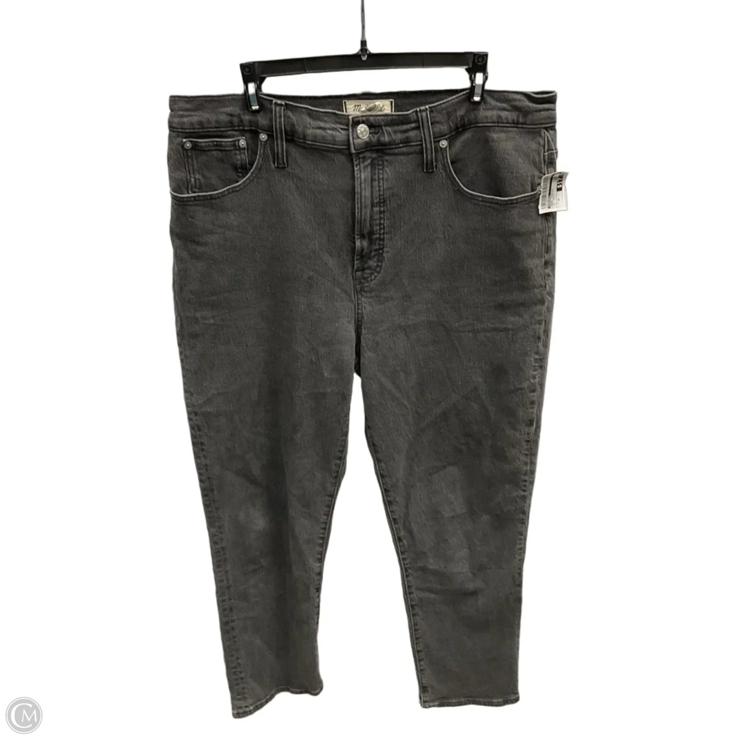 Jeans Straight By Madewell In Grey Denim, Size: 14