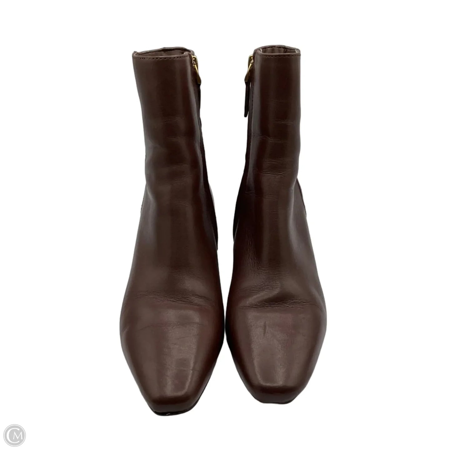 Boots Ankle Heels By Ralph Lauren In Brown, Size: 8.5