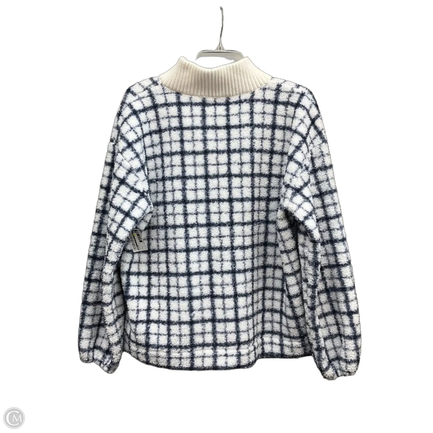 Sweater By Loft In Blue & White, Size: L