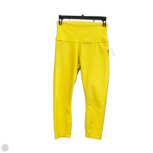 Athletic Leggings By Alo In Yellow, Size: M