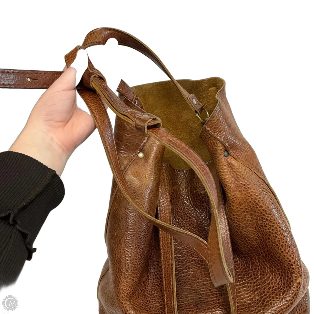 Handbag Leather By Portland Leather, Size: Medium