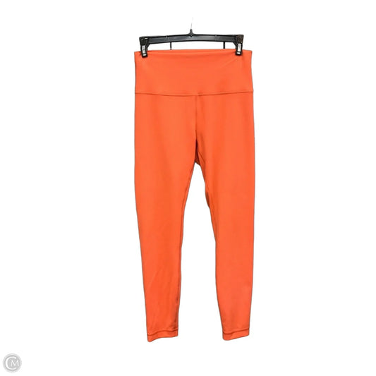 Athletic Leggings By Lululemon In Orange, Size: 8