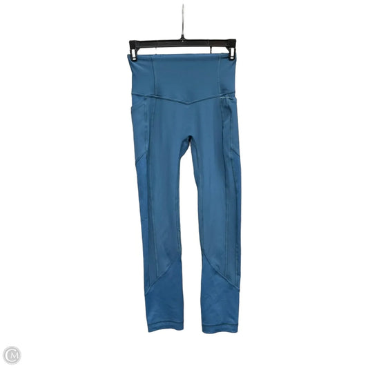 Athletic Leggings By Lululemon In Blue, Size: 2